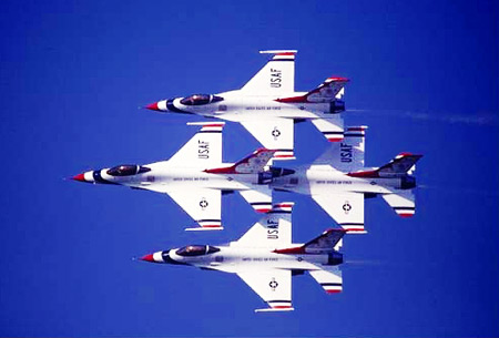 1/48 F-16サンダーバーズ&T-4ブルーインパルス 2009三沢来日時
