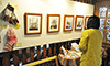 おうちカフェメイミーズで古村恵さんの「切り絵展」